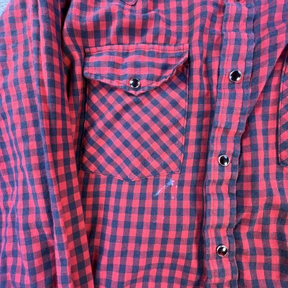 Vintage DeeCee Rangers Plaid Pearl Snap Shirt - Picture 5 of 10